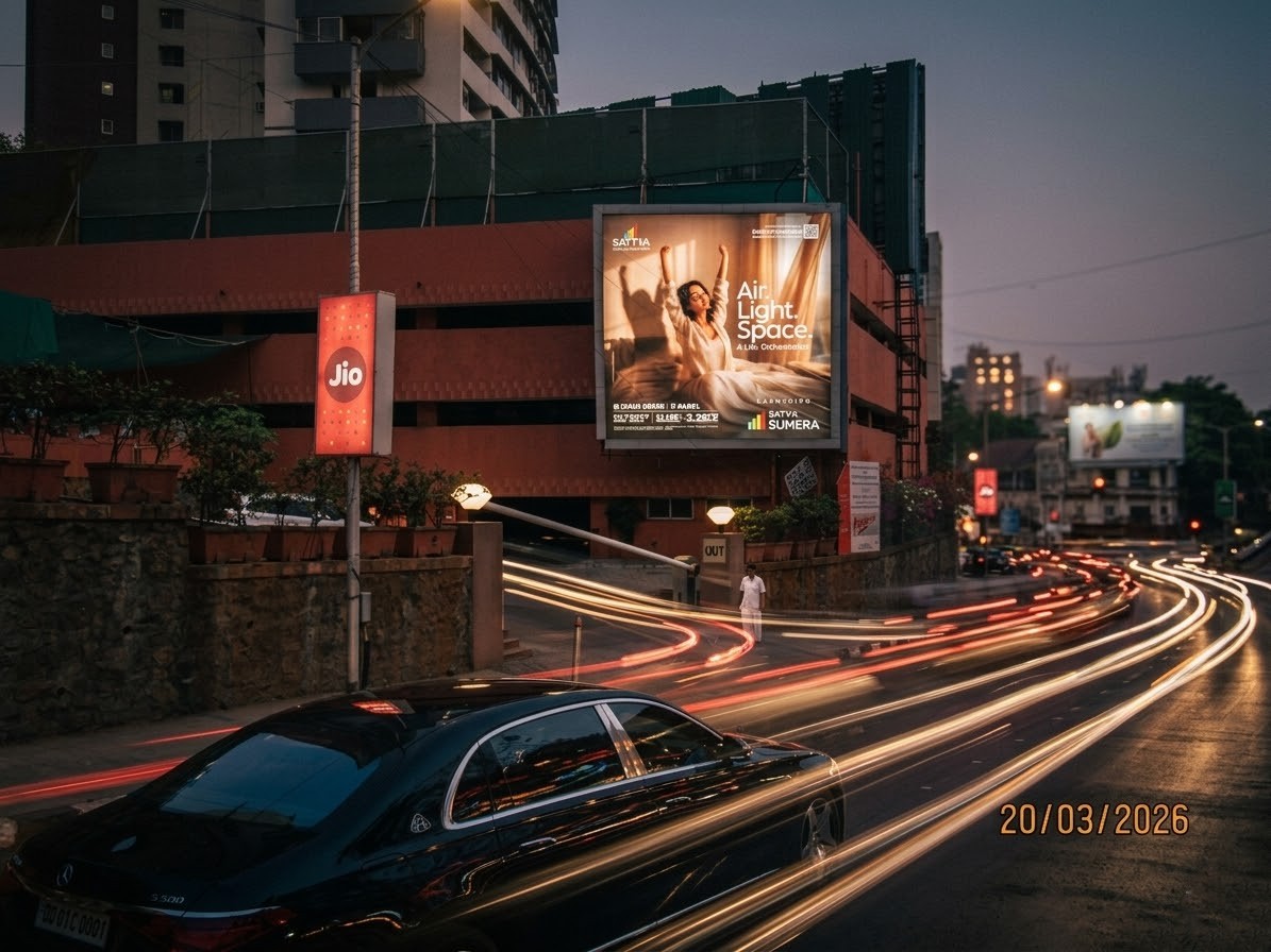Mumbai billboard advertising hoarding on Western Express Highway