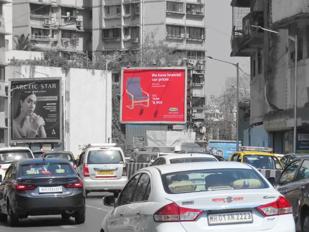 Selvel premium outdoor hoarding campaign at Bandra highway Mumbai